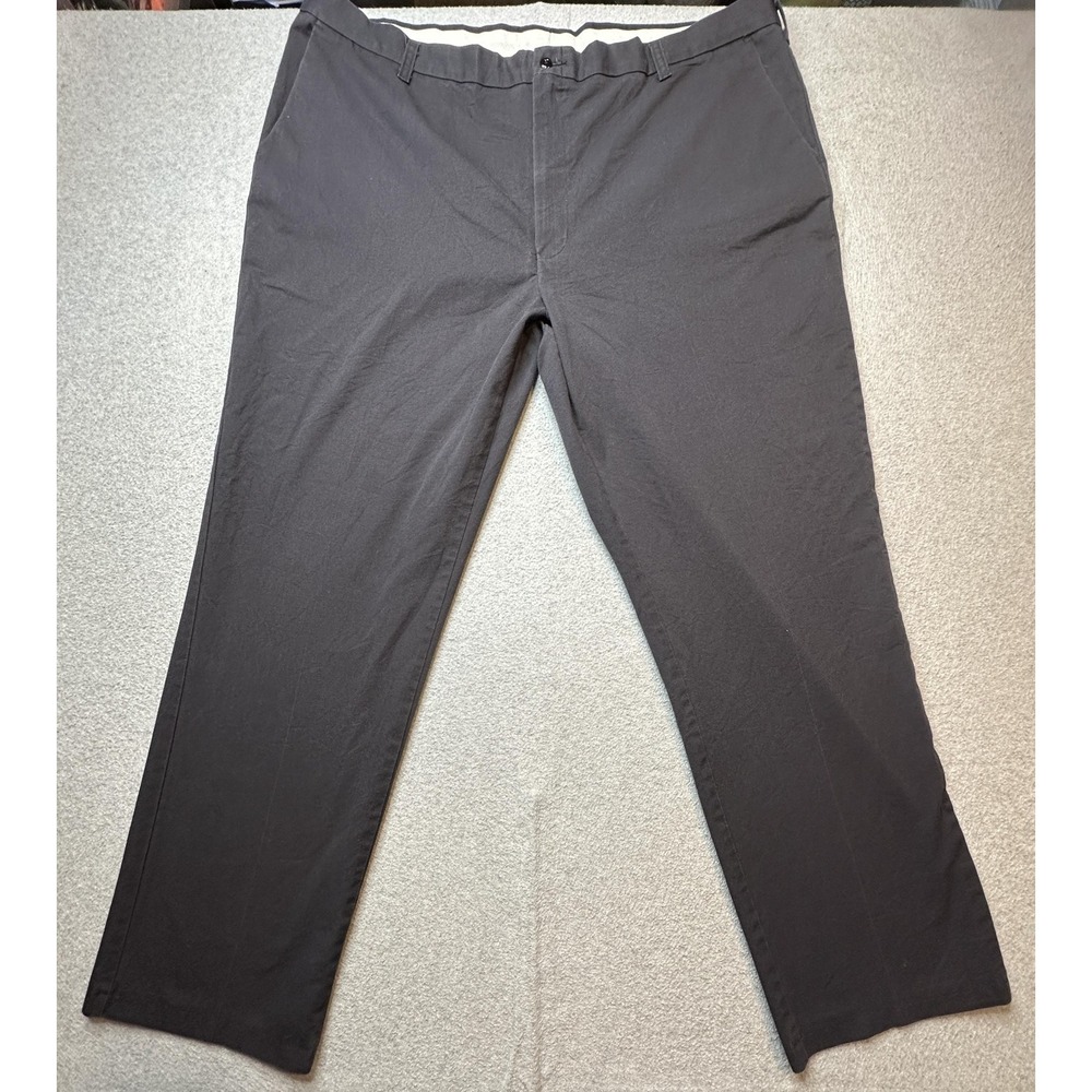 Cintas Pants Mens 44x32 Charcoal Gray Work Uniform Chino Straight Leg Zip Fly - Picture 6 of 16